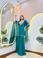 "HEBA" SHARARA SUIT