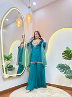 "HEBA" SHARARA SUIT