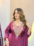 "AZZAH" BANDHNI SUIT