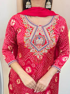 "AZZAH" BANDHNI SUIT