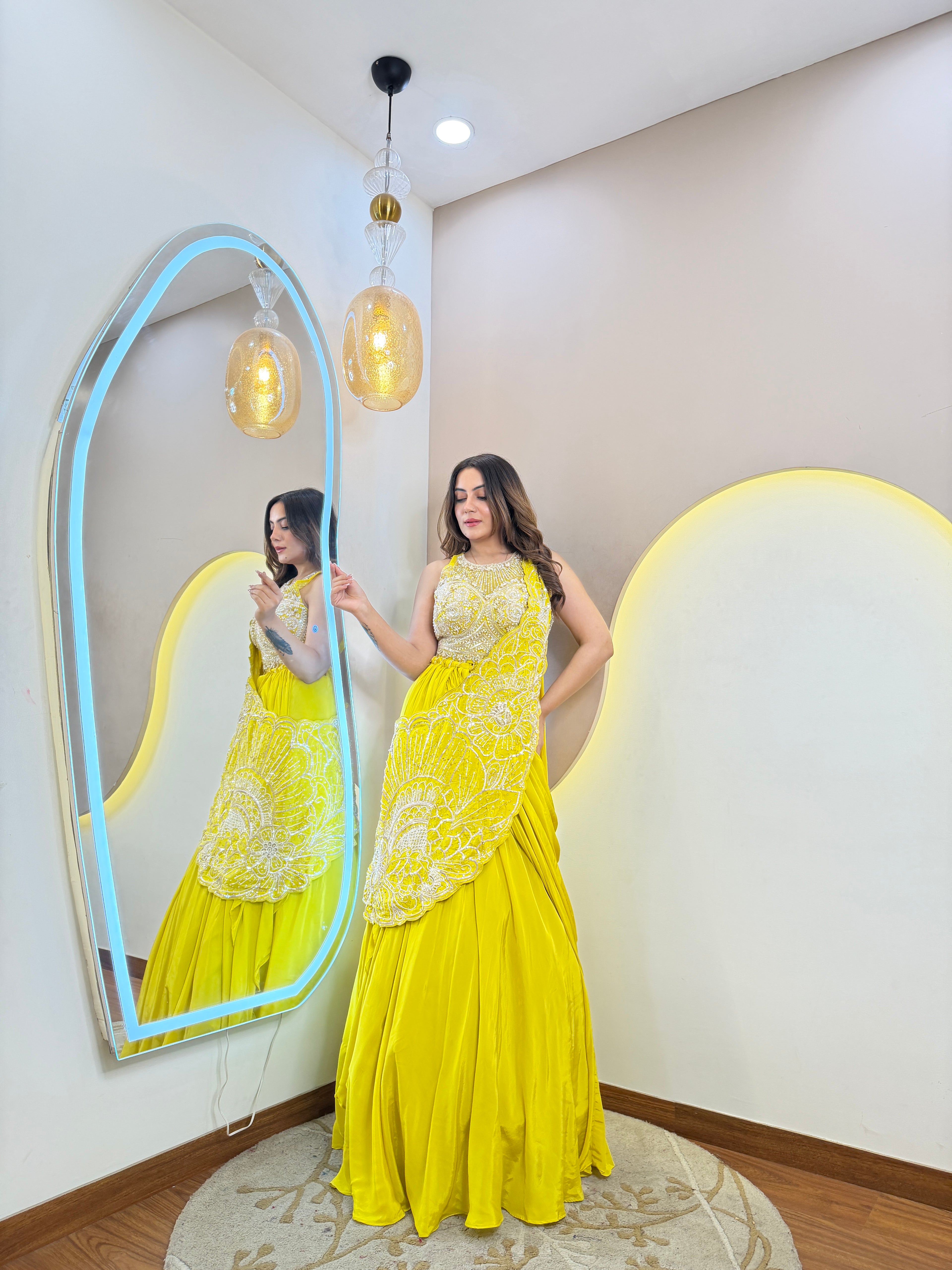 C355  CROP TOP SKIRT