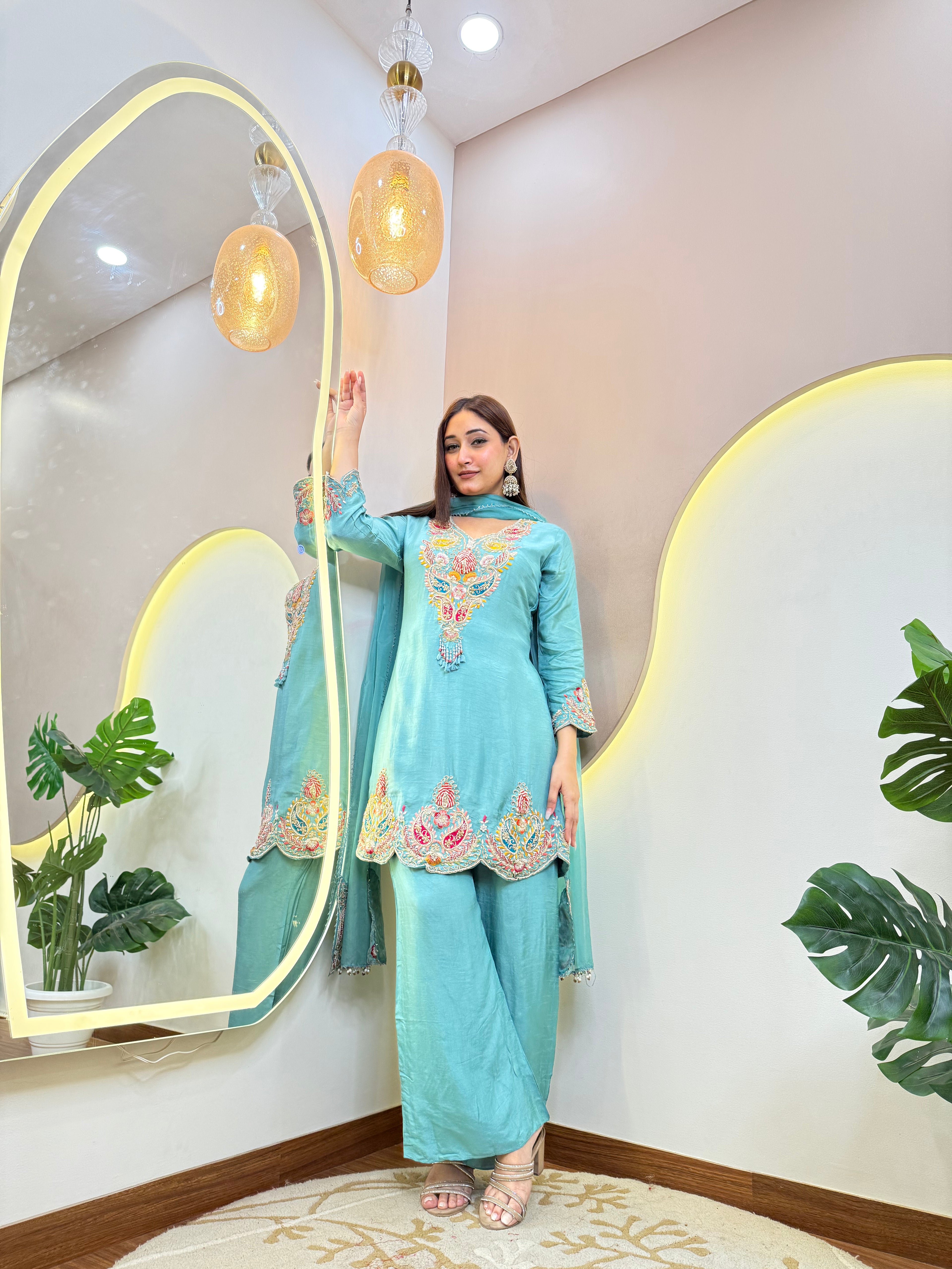 "AMELIA" SHARARA SUIT