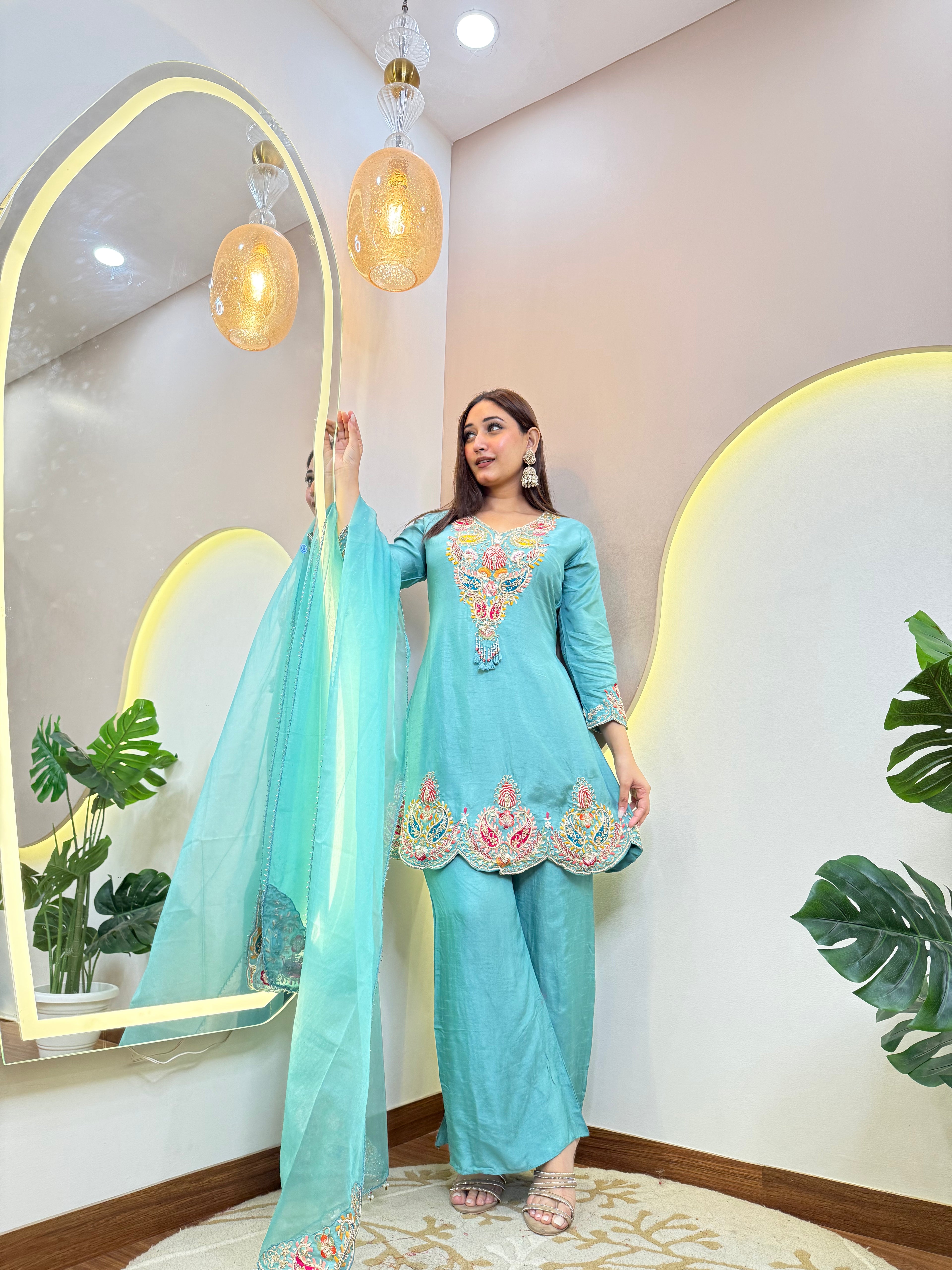 "AMELIA" SHARARA SUIT