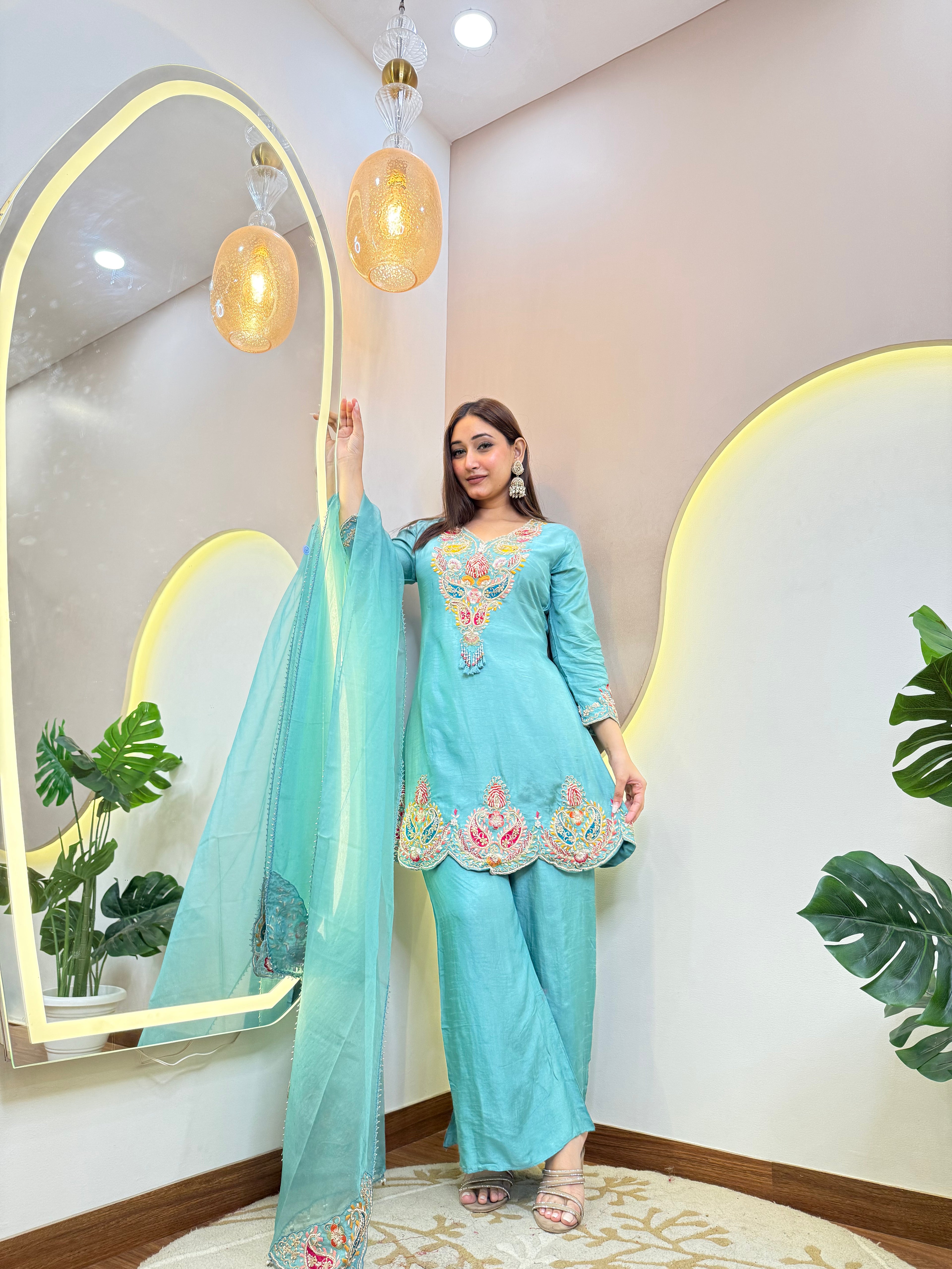 "AMELIA" SHARARA SUIT