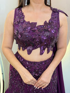 "MERMAID STYLE " CROP TOP SKIRT