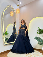 "MERMAID STYLE " CROP TOP SKIRT