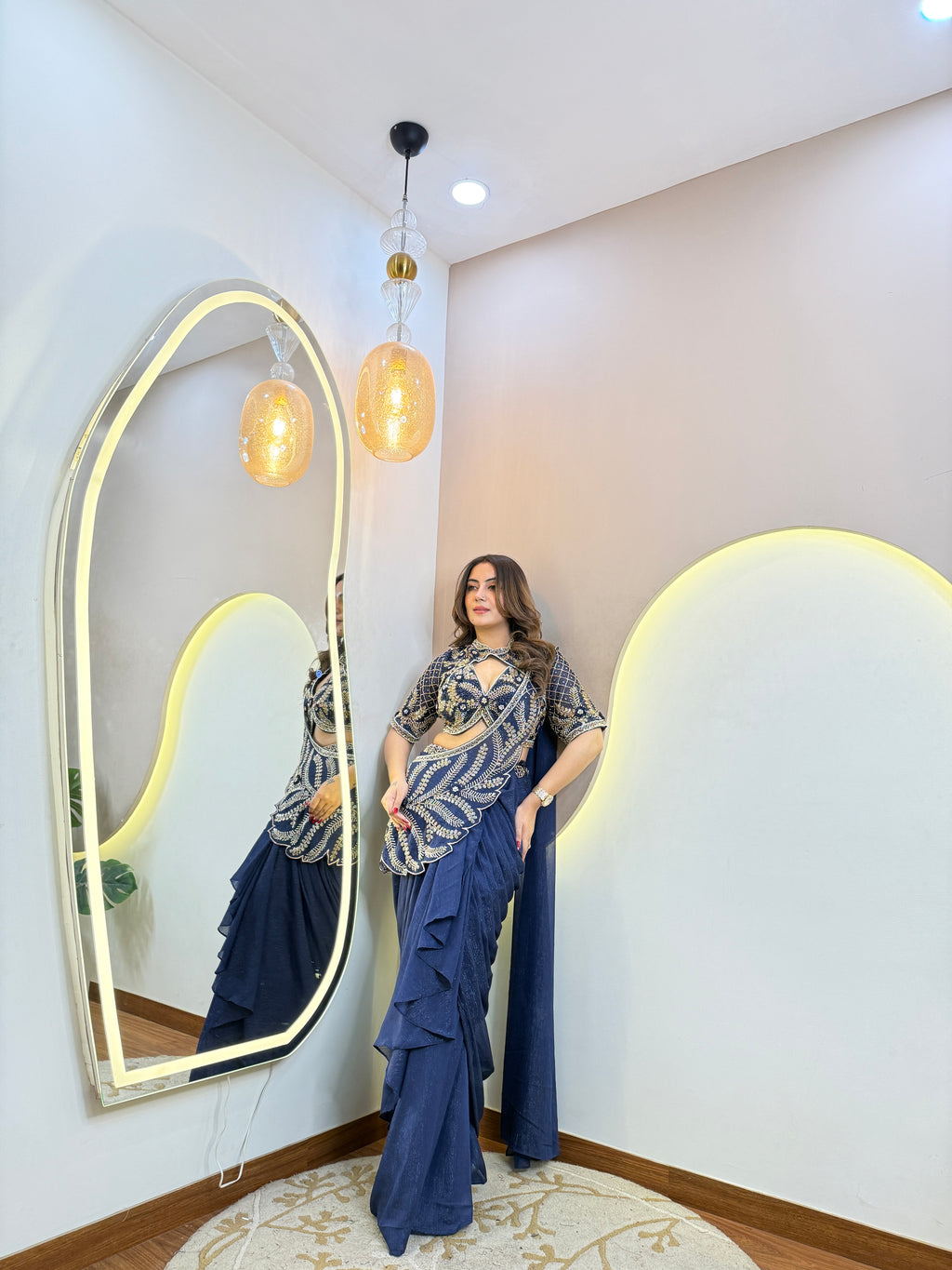 D63 OUTFIT  DRAPE SAREE