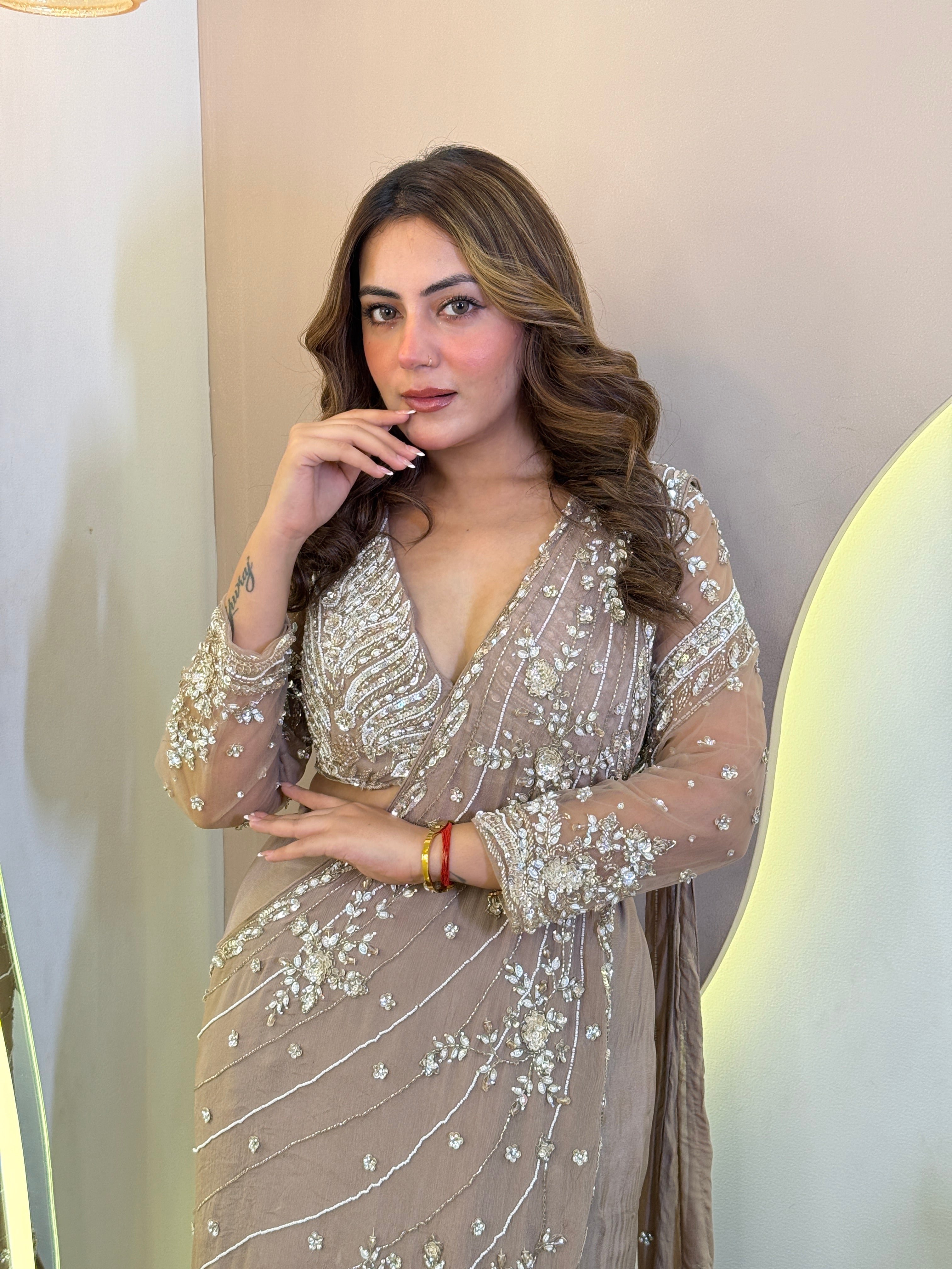 "NAZIYA " DRAPE SAREE