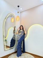 D63 OUTFIT  DRAPE SAREE