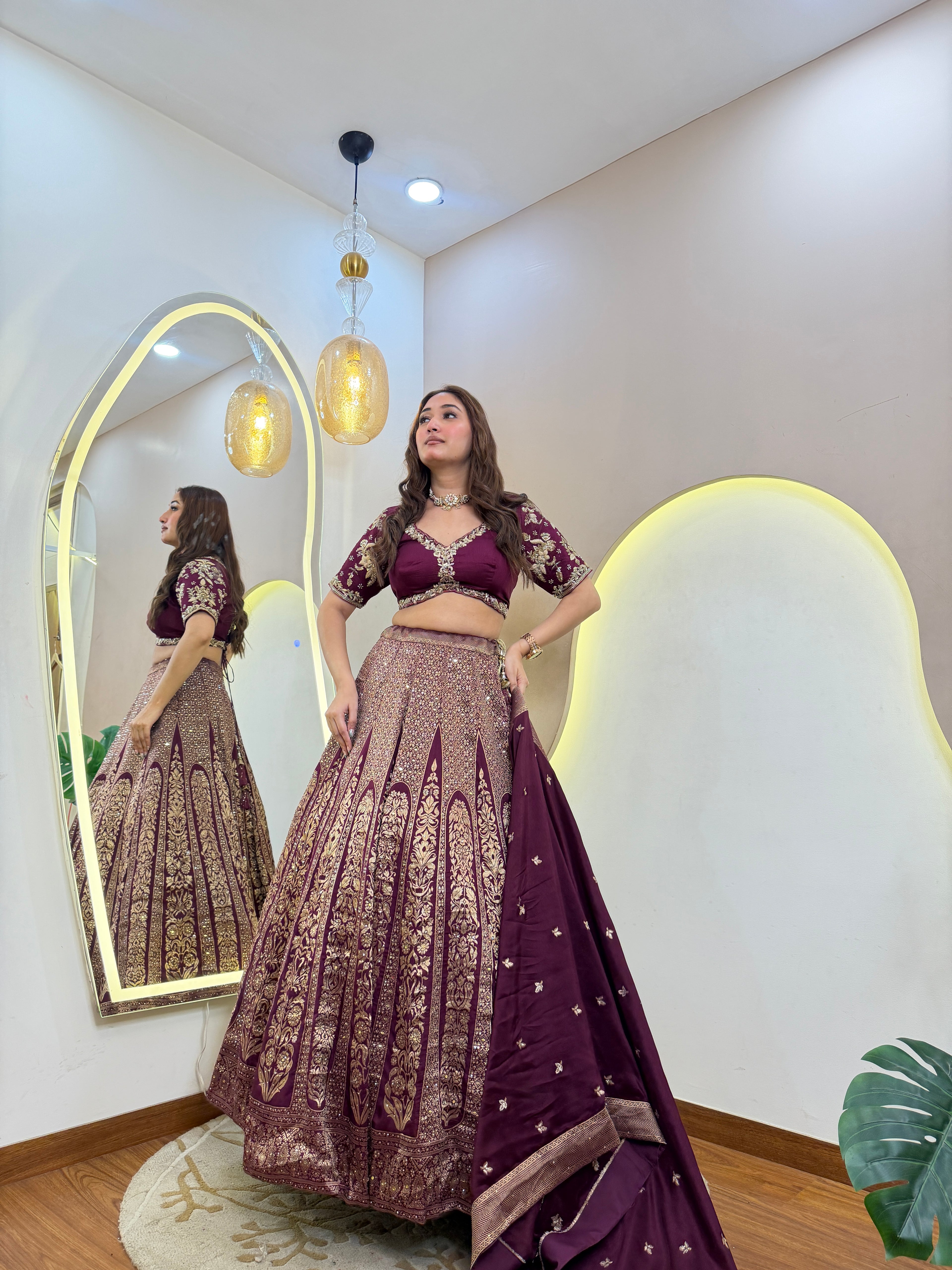 D354 partywear lehnga