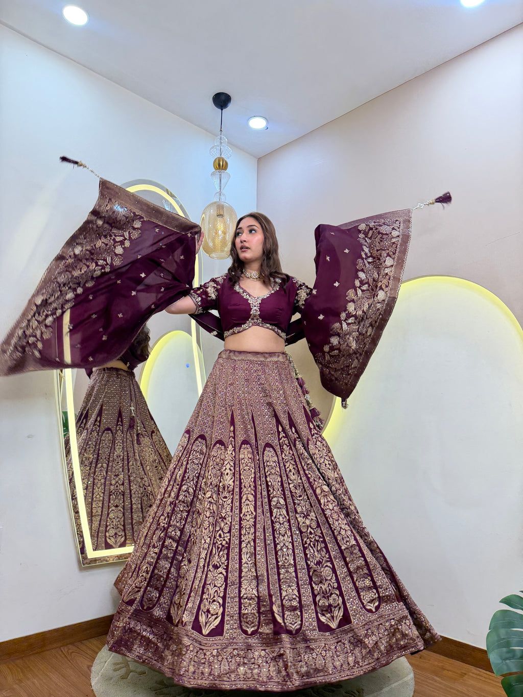 D354 partywear lehnga