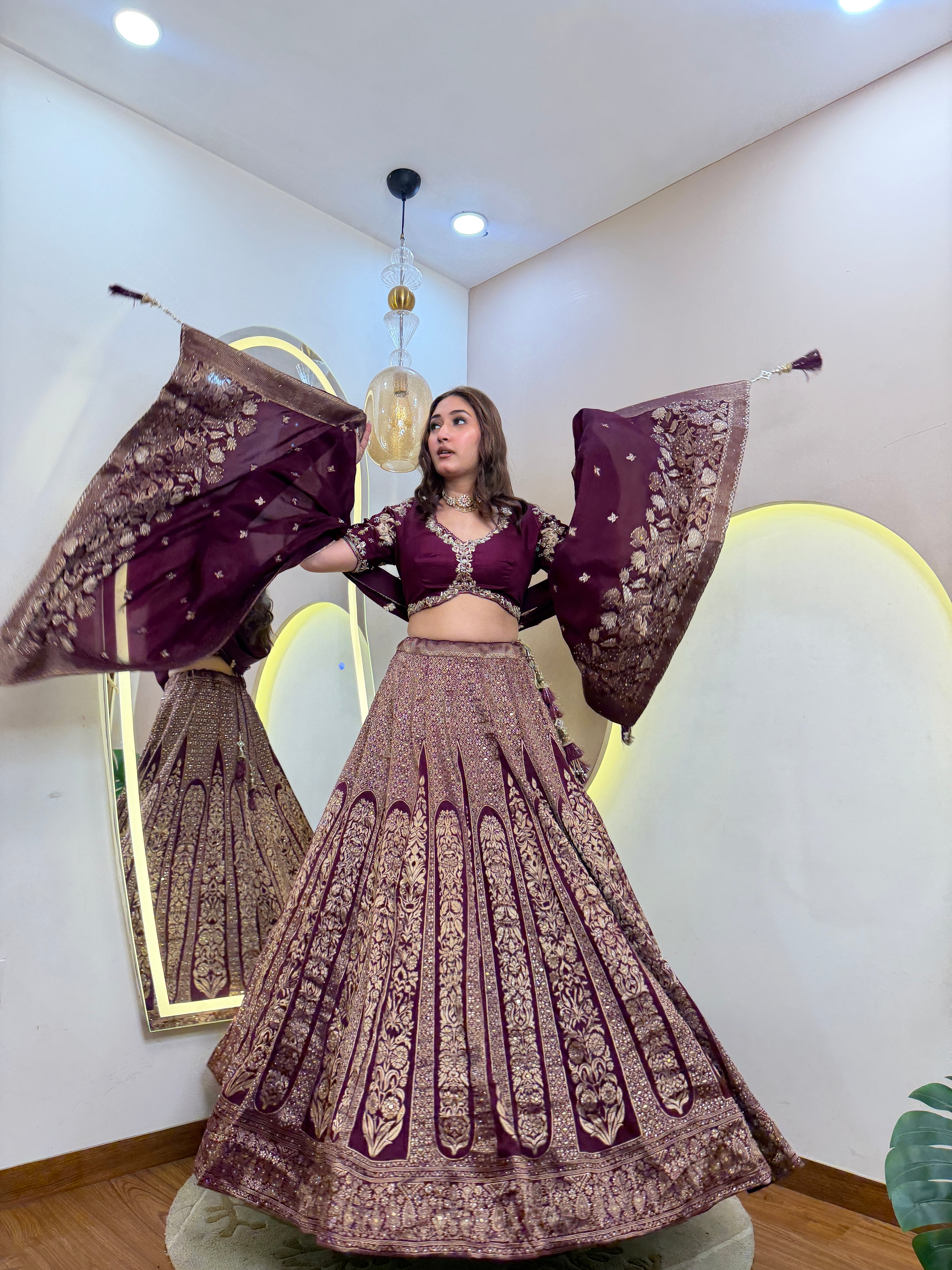 D354 partywear lehnga