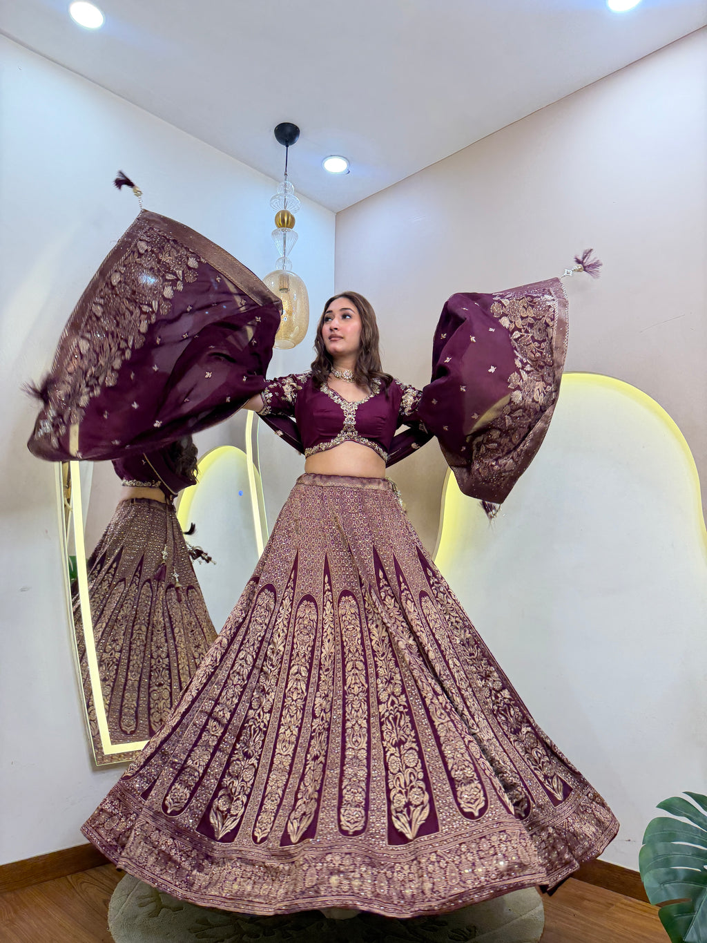D354 partywear lehnga