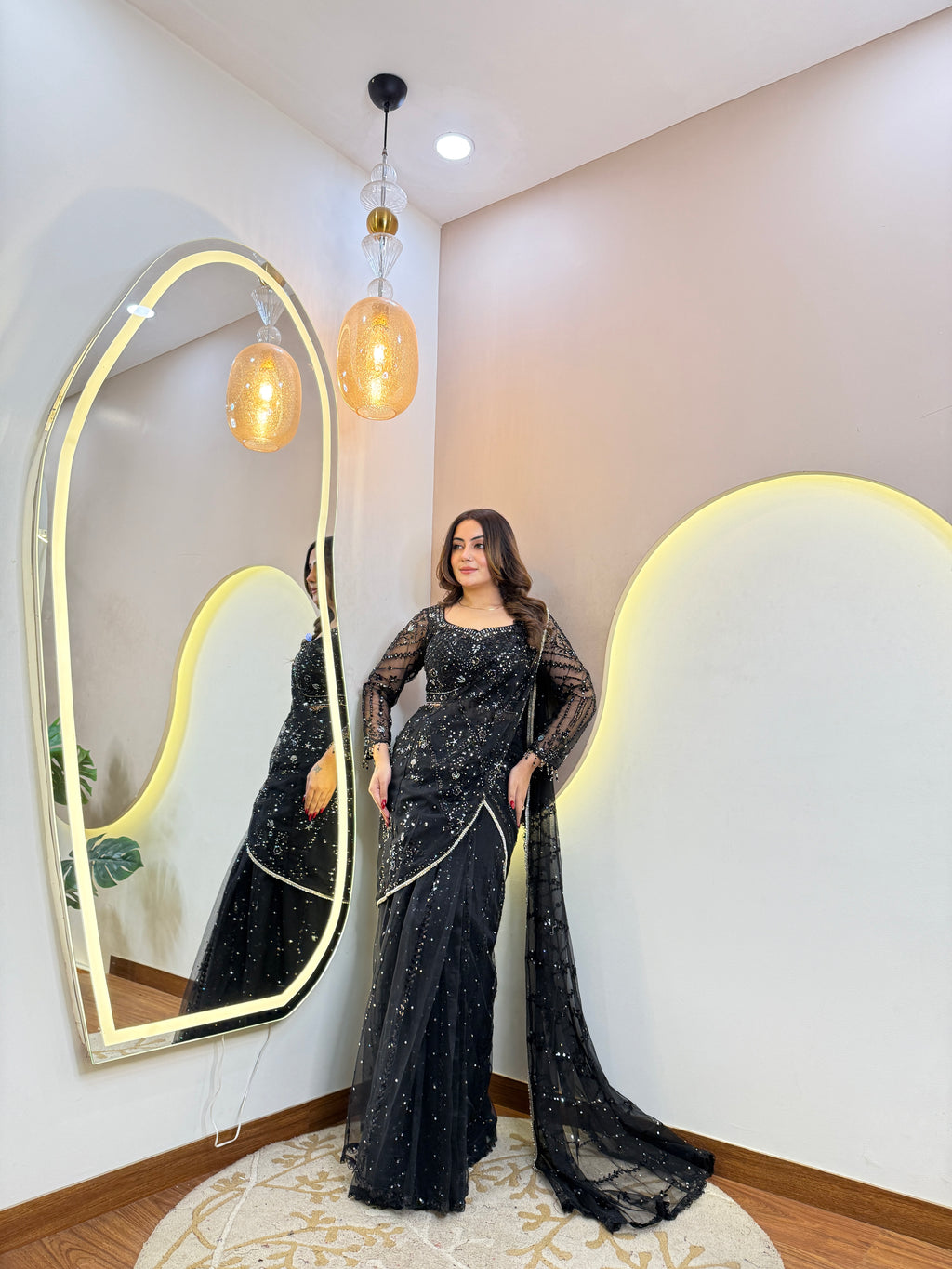 D46 OUTFIT  DRAPE SAREE
