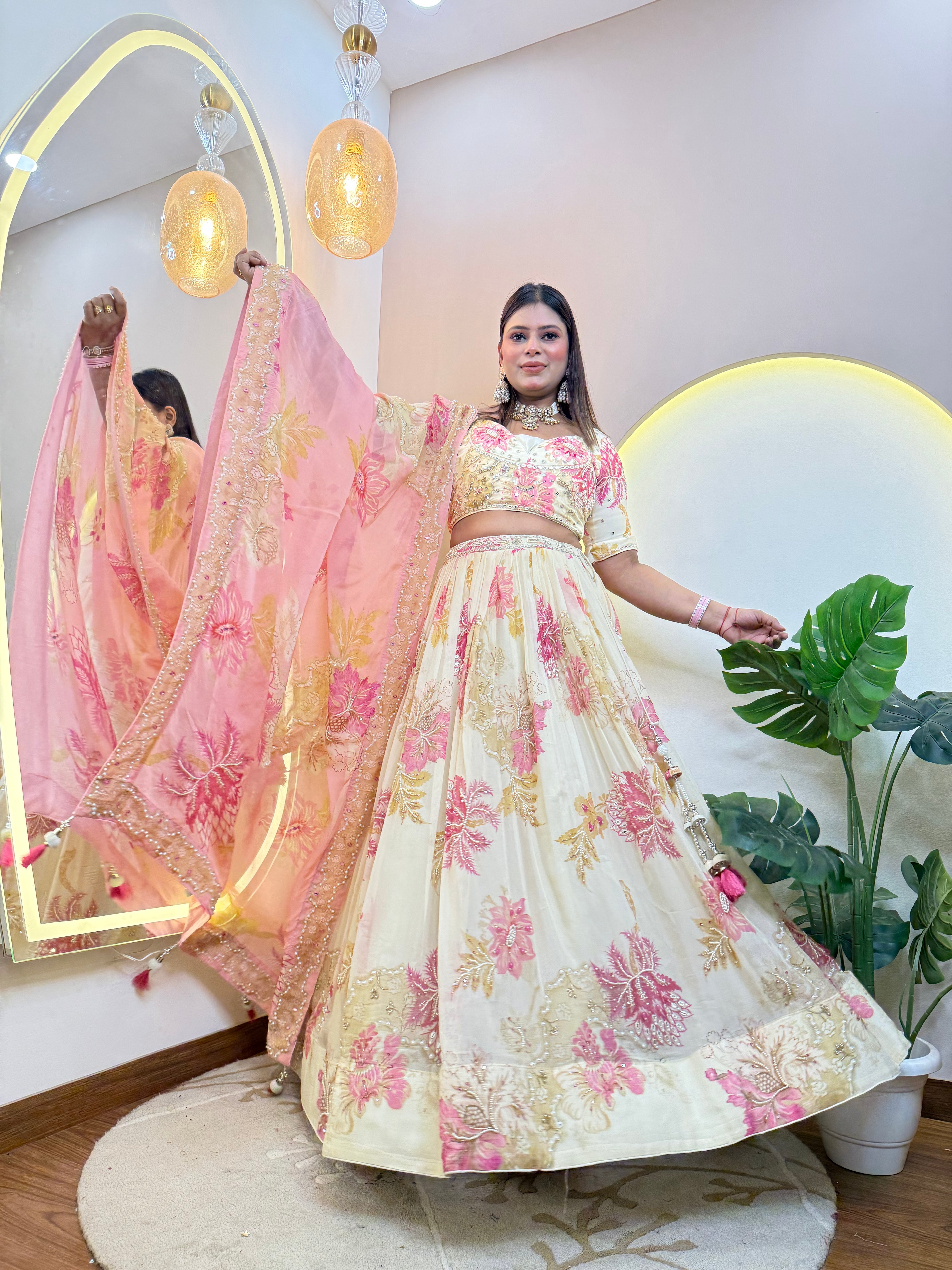 "HALIMA " CROP TOP SKIRT