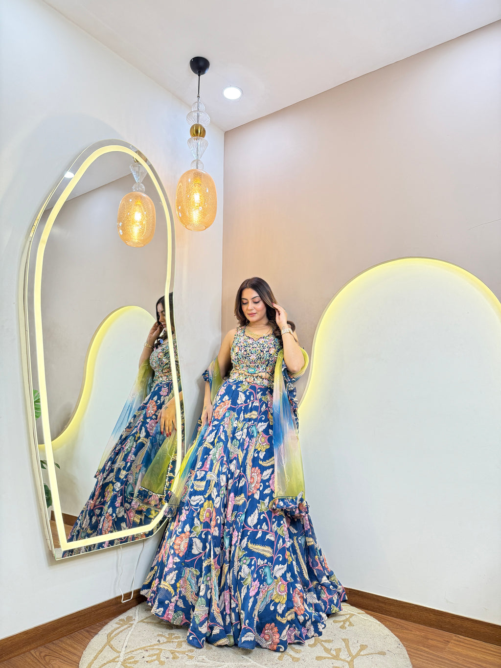 D52 BASMA  OUTFIT CROP TOP SKIRT