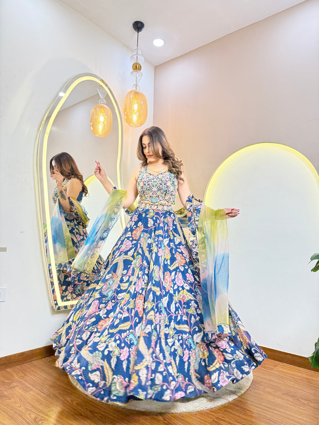 D52 BASMA  OUTFIT CROP TOP SKIRT