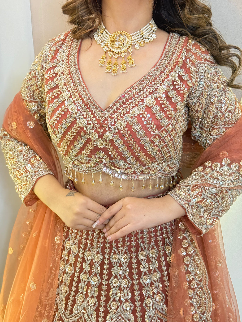 "CHADIA " CROP TOP SKIRT