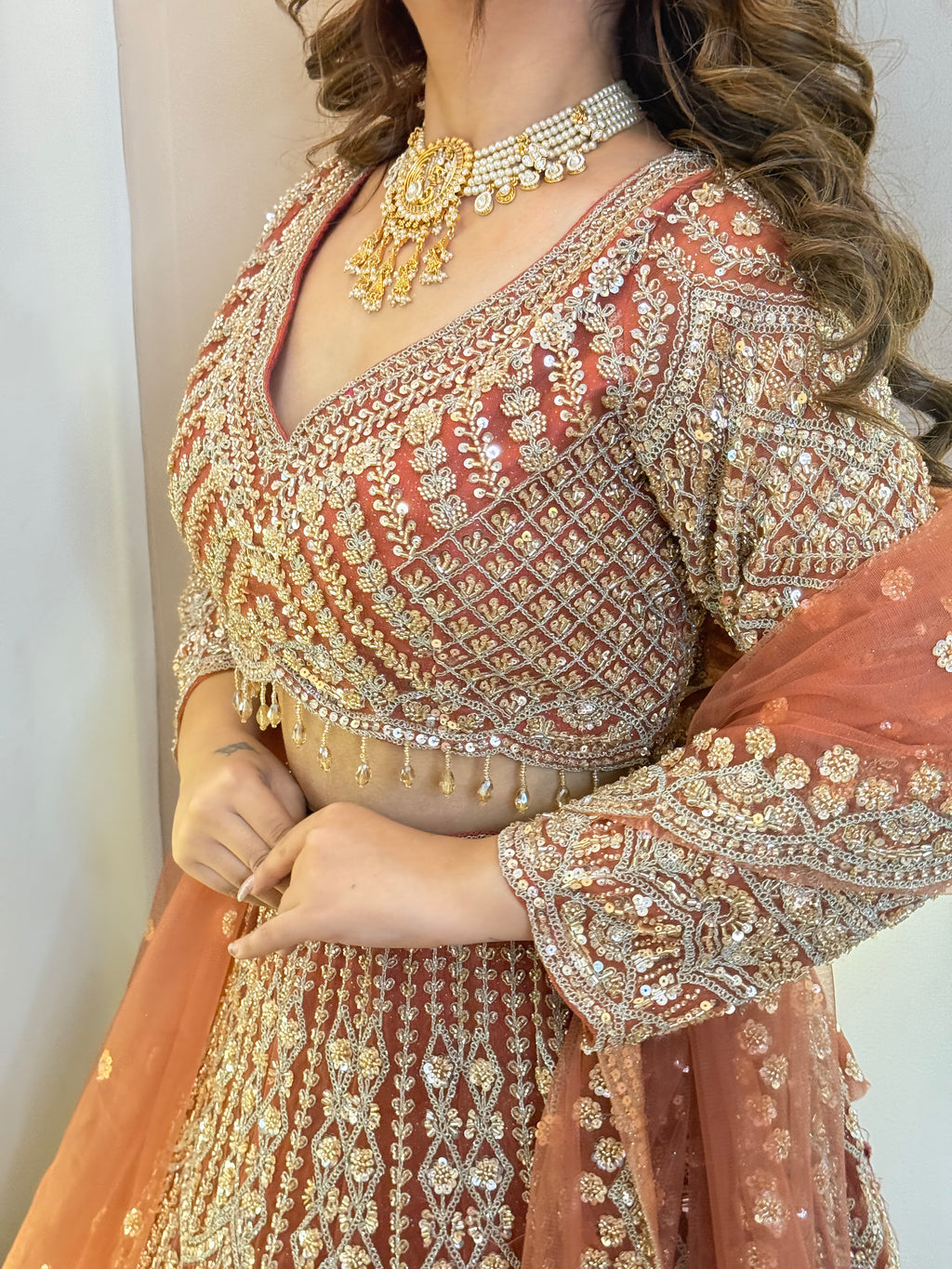 "CHADIA " CROP TOP SKIRT