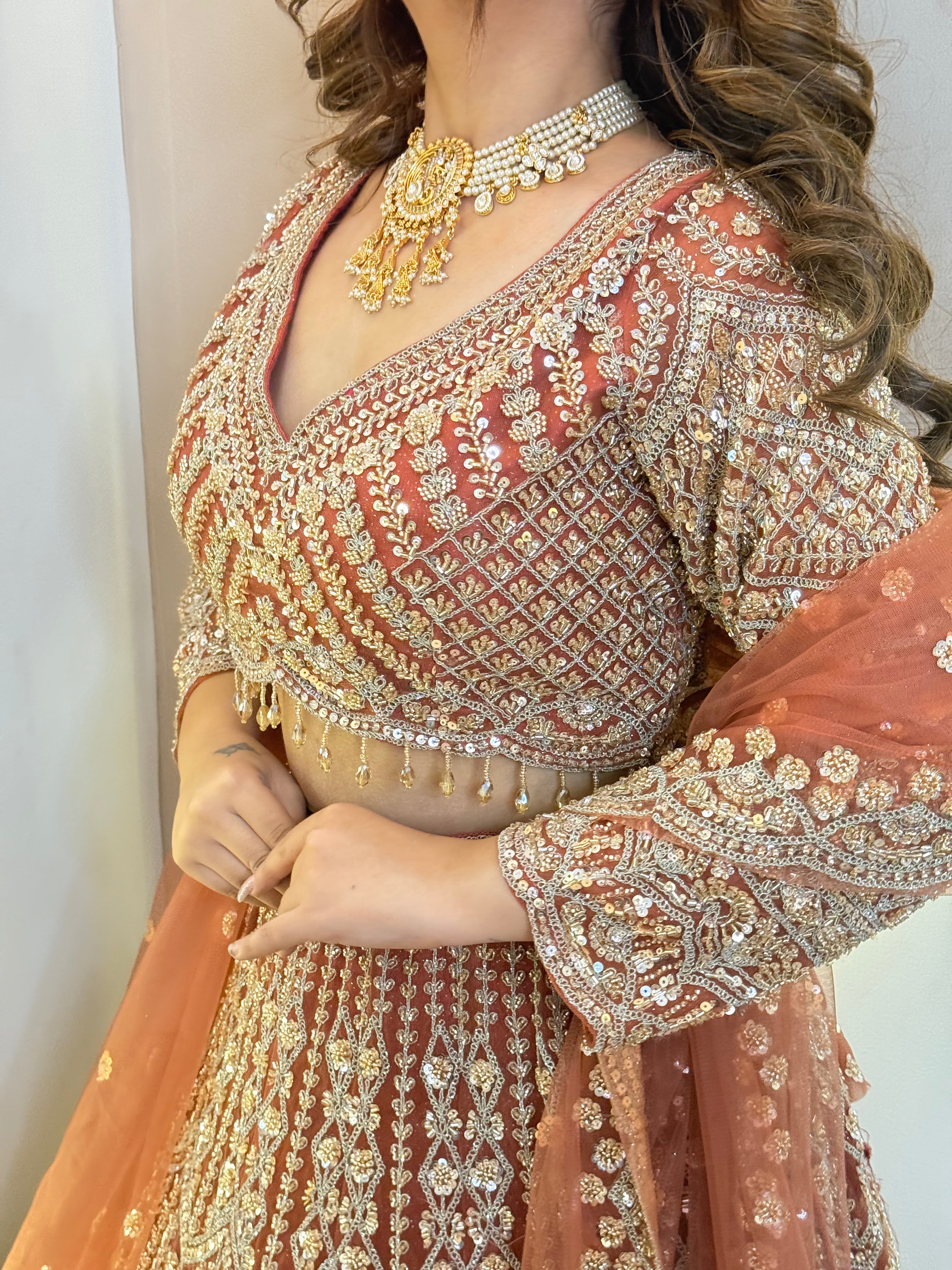 "CHADIA " CROP TOP SKIRT