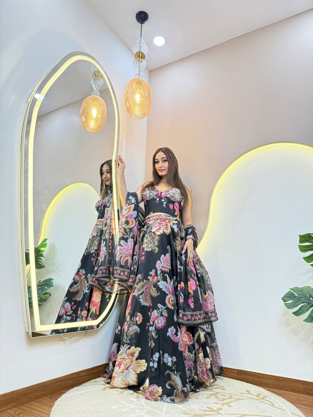 "AFEERAH" CROP TOP SKIRT