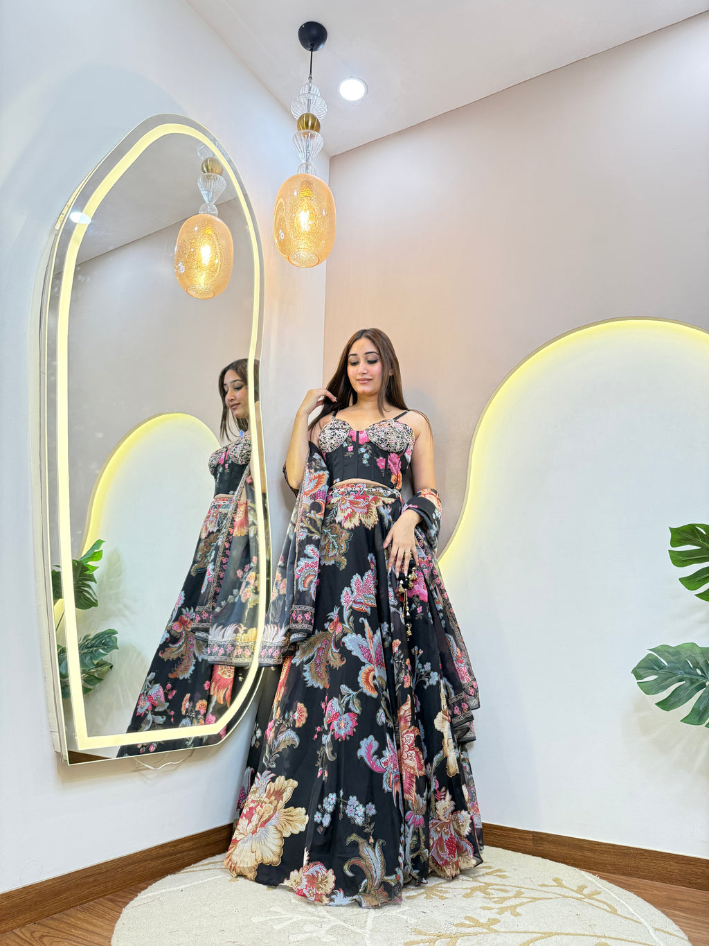 "AFEERAH" CROP TOP SKIRT