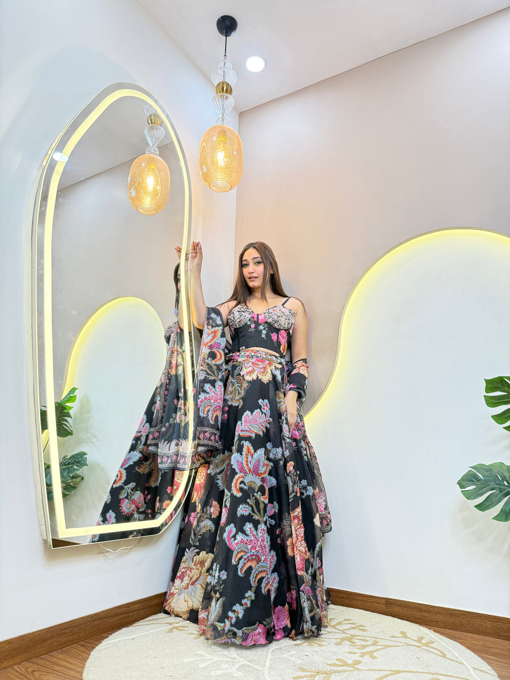 "AFEERAH" CROP TOP SKIRT