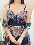 "AFEERAH" CROP TOP SKIRT