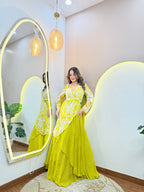 "FLOWER PRINT OUTFIT" DRAPE SAREE