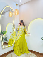 "FLOWER PRINT OUTFIT" DRAPE SAREE