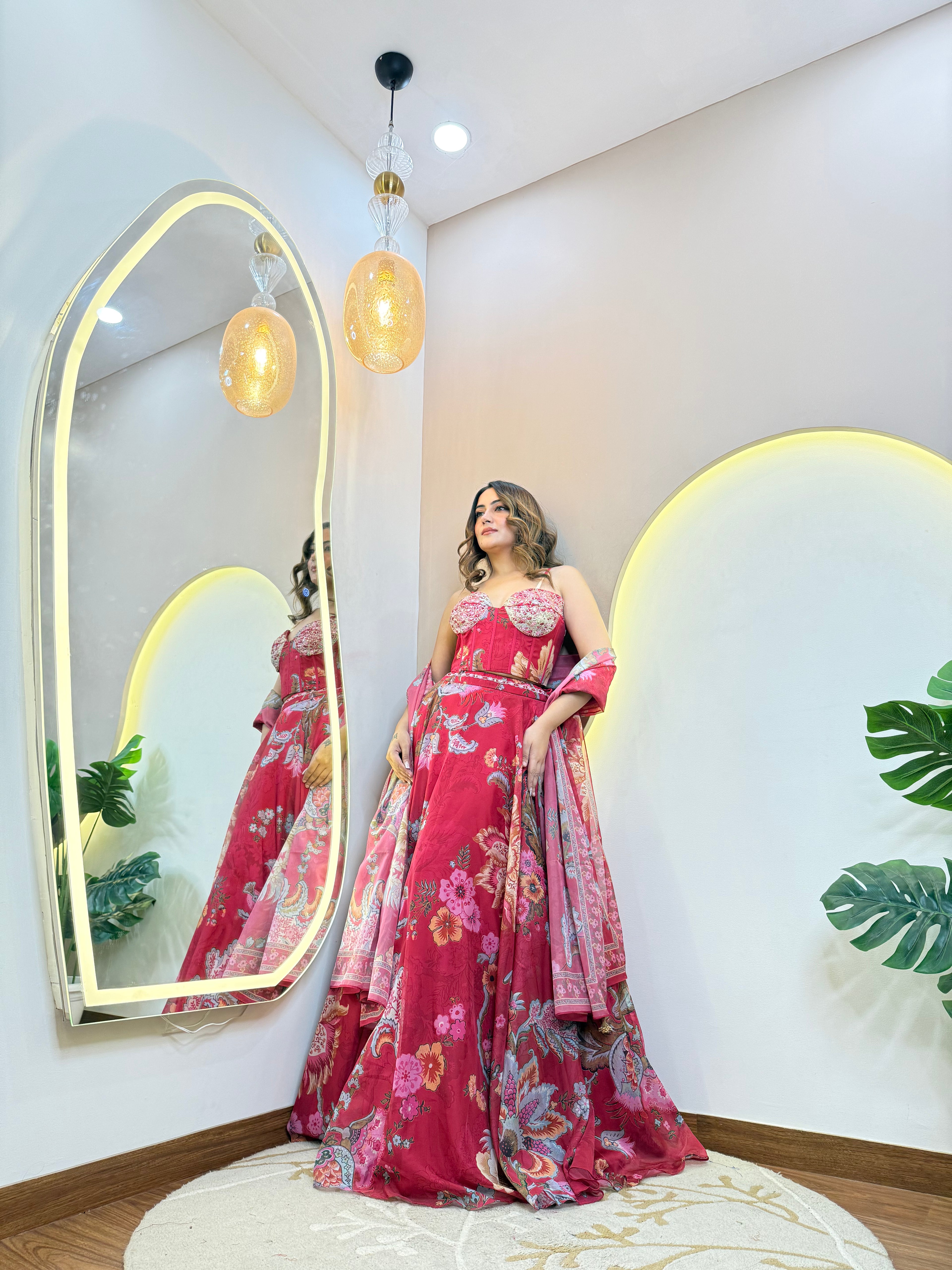 "AFEERAH" CROP TOP SKIRT