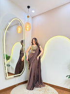 C940 INDO WESTERN DRAPE SAREE