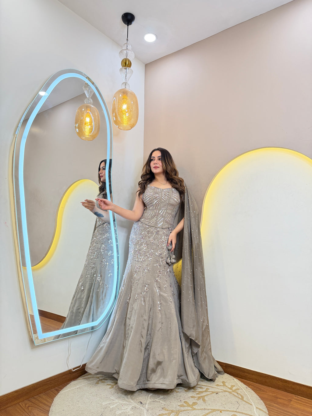 INDOWESTERN FISHCUT LEHENGA