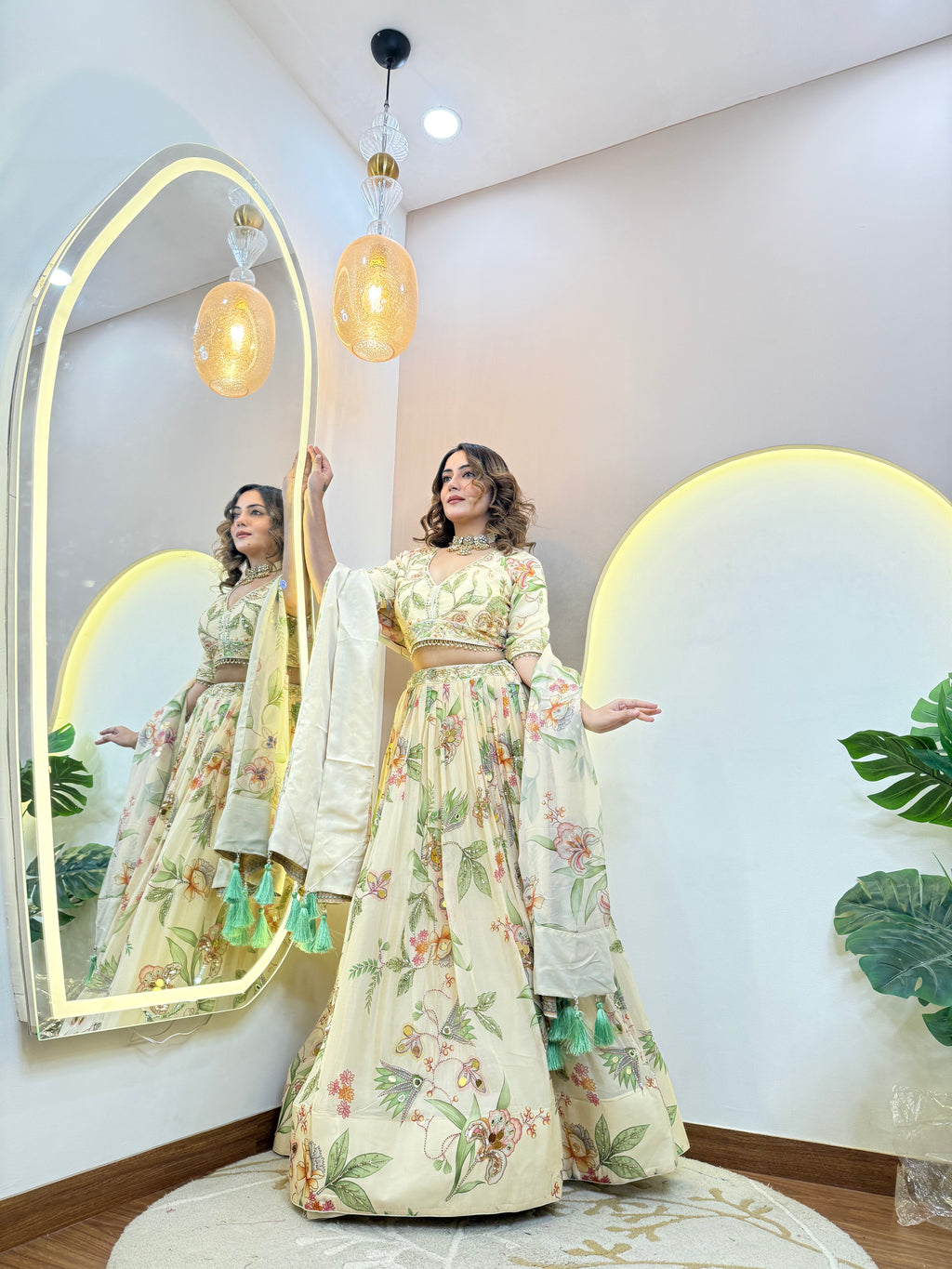 "THAZEEN"  CROP TOP SKIRT