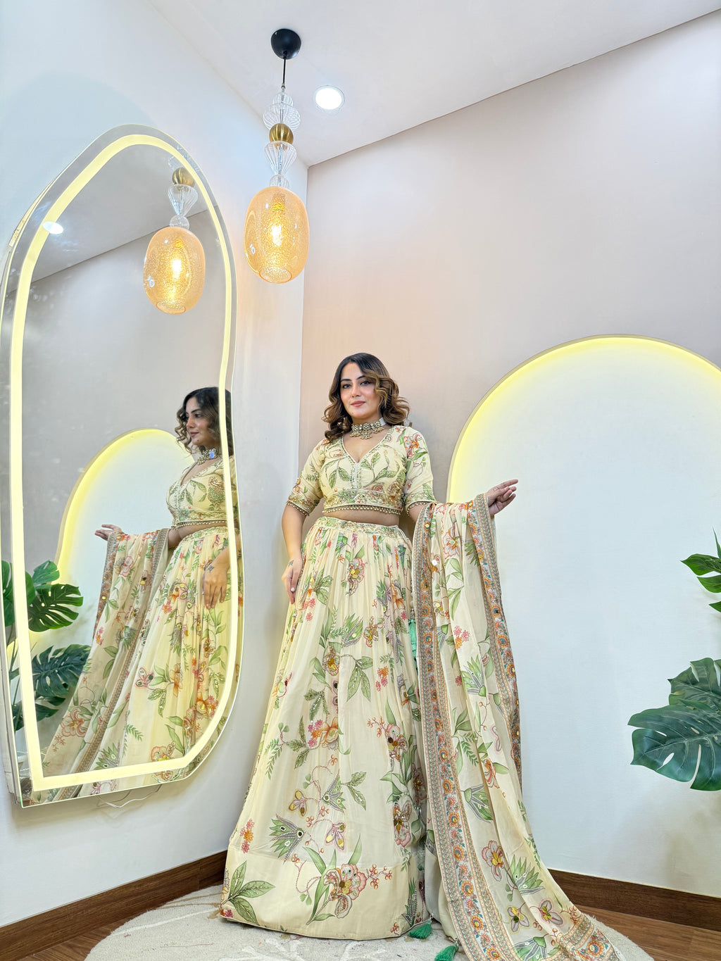 "THAZEEN"  CROP TOP SKIRT