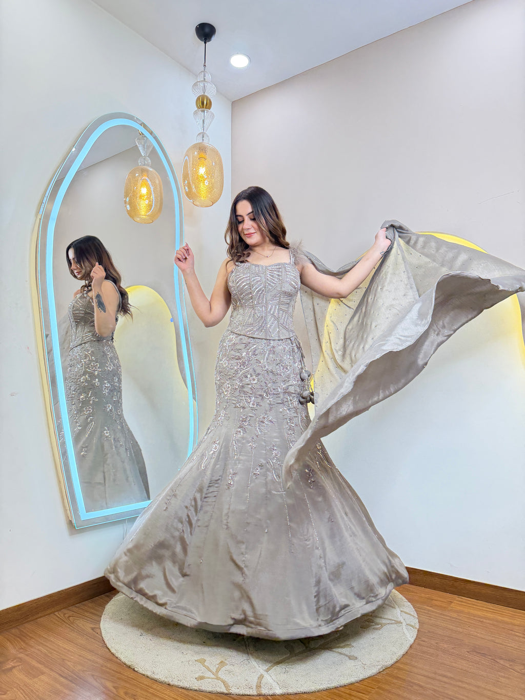 INDOWESTERN FISHCUT LEHENGA