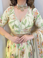 "THAZEEN"  CROP TOP SKIRT