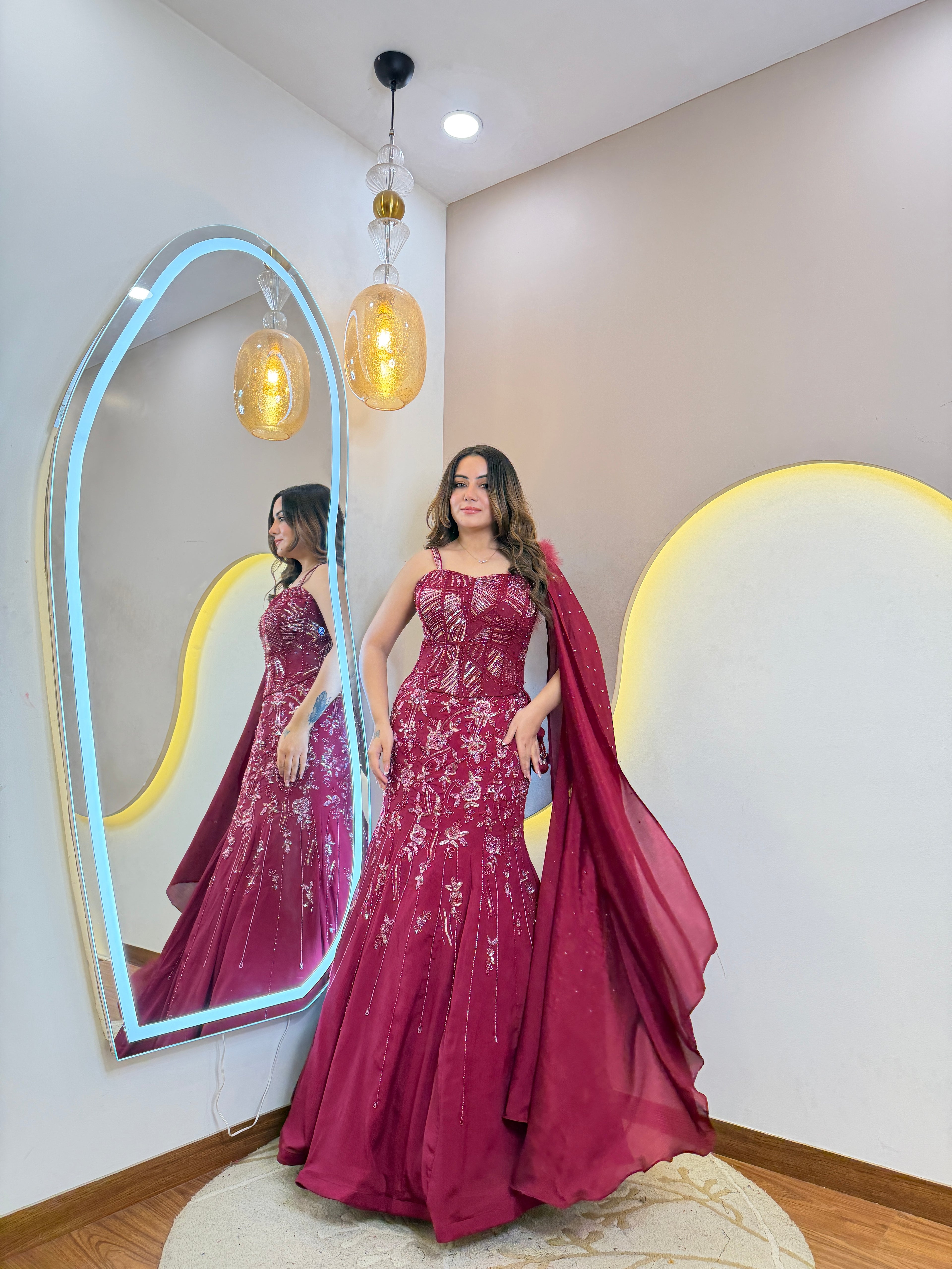 INDOWESTERN FISHCUT LEHENGA