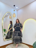 D658  ANARKALI PANT SUIT OUTFIT  GOWN
