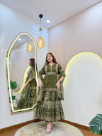 D658  ANARKALI PANT SUIT OUTFIT  GOWN