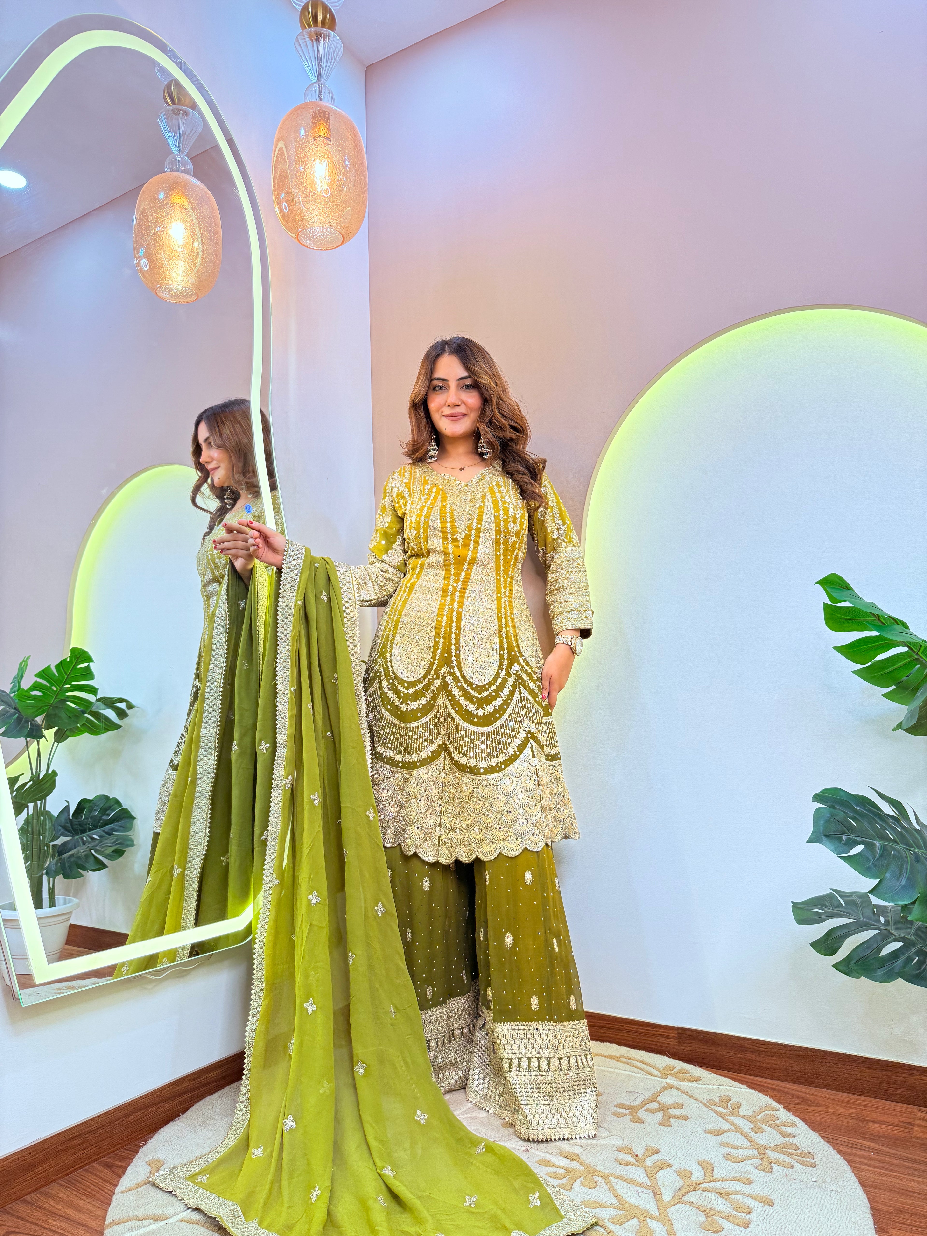 "SANA" SHARARA SUIT
