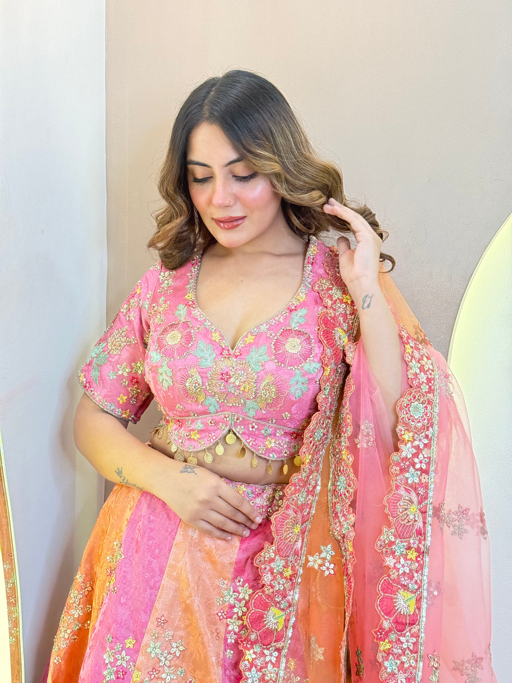 "SIMRA " CROP TOP SKIRT