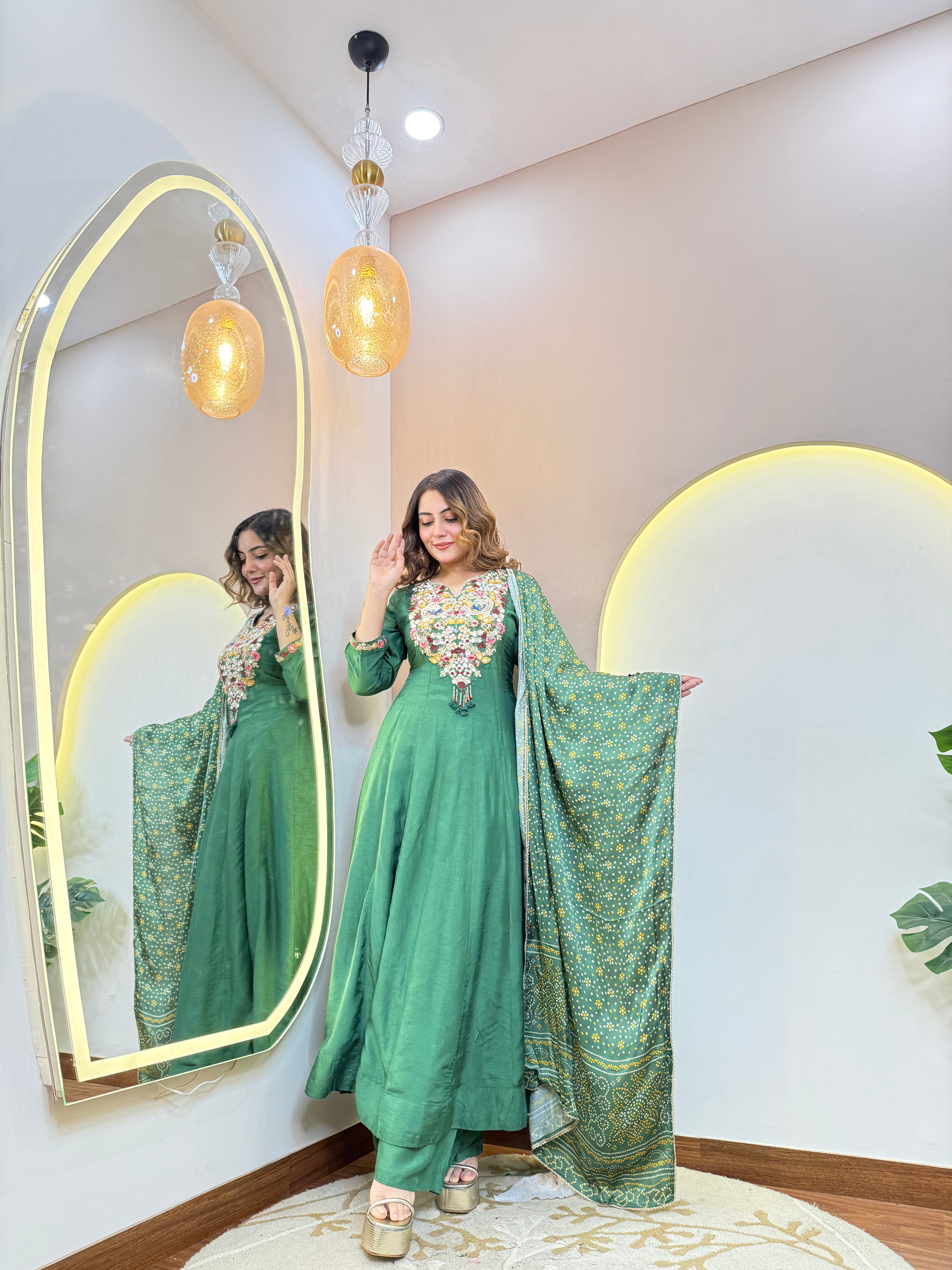 "WAHEEDA " ANARKALI GOWN