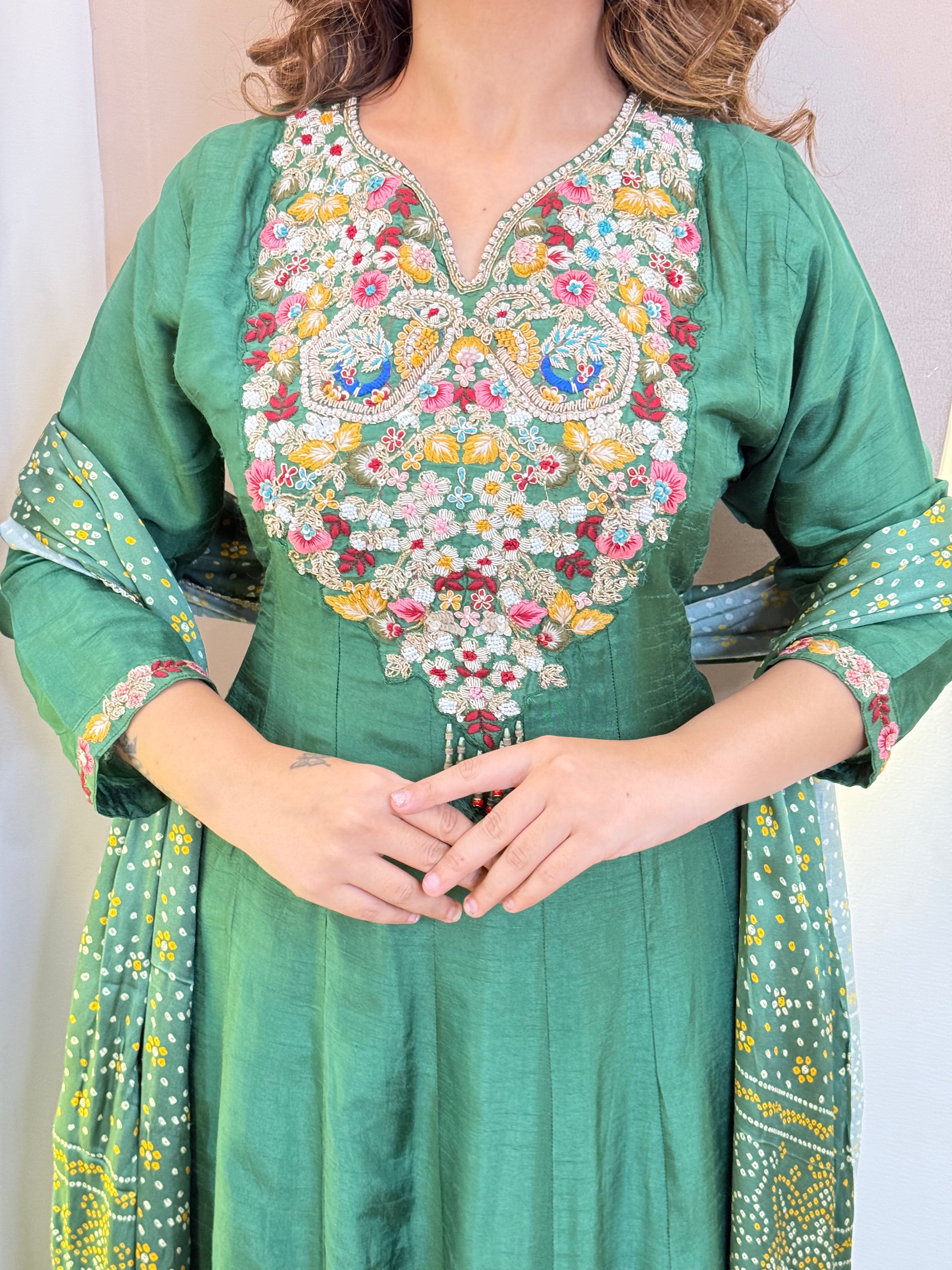 "WAHEEDA " ANARKALI GOWN
