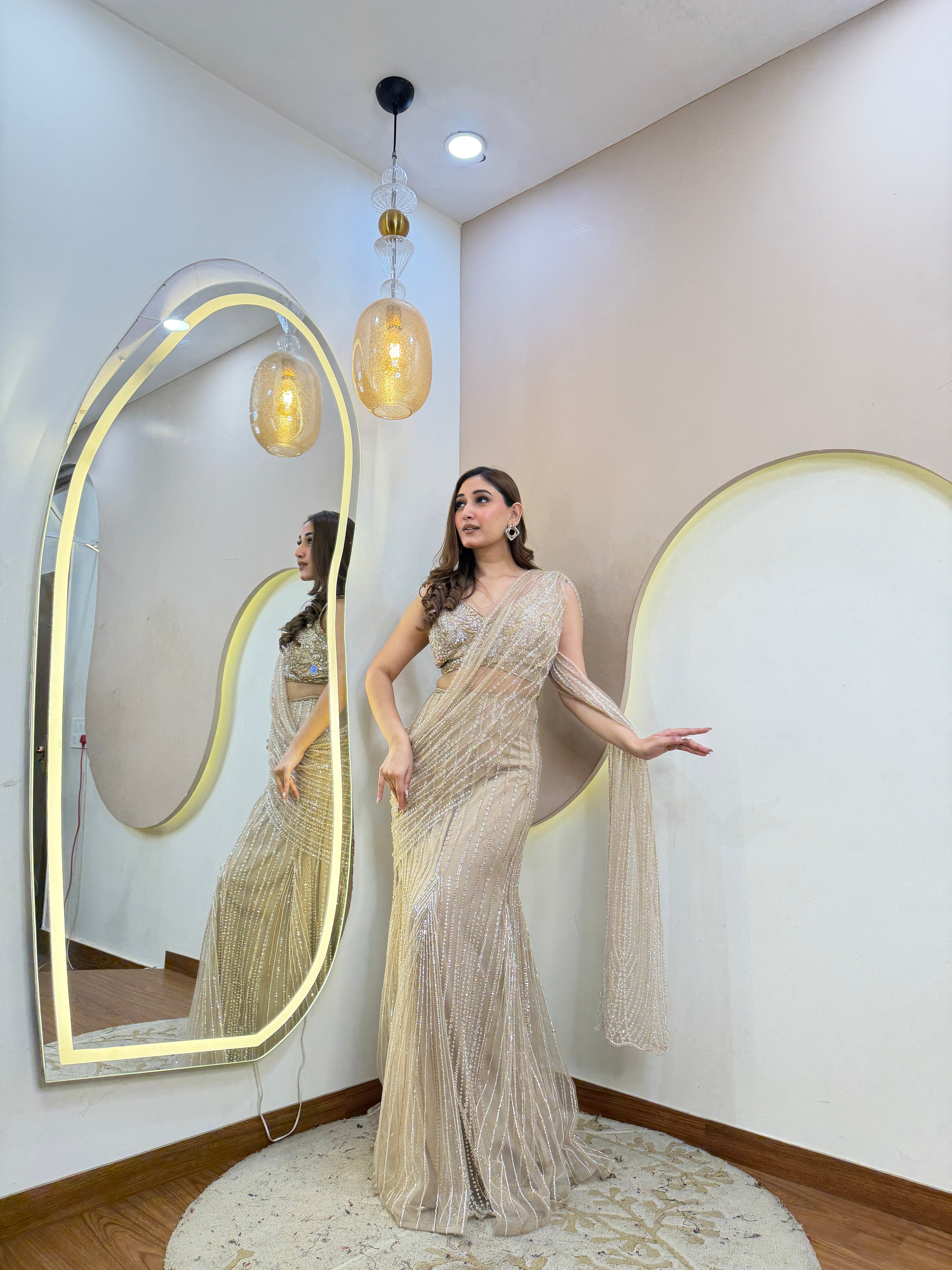 D890  DRAPE SAREE