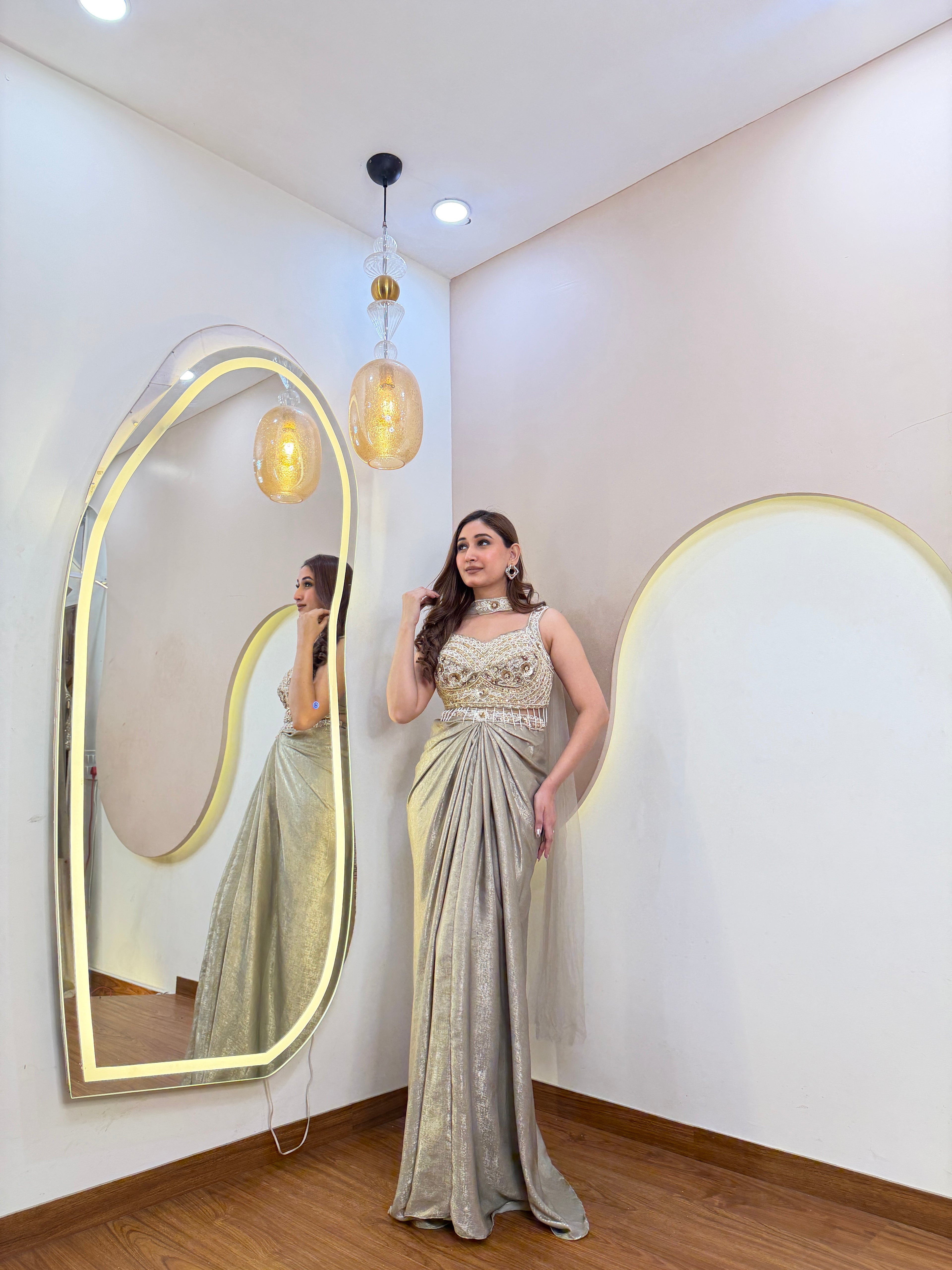 "D683  DHOTI  STYLE"  CORSET 3 PC