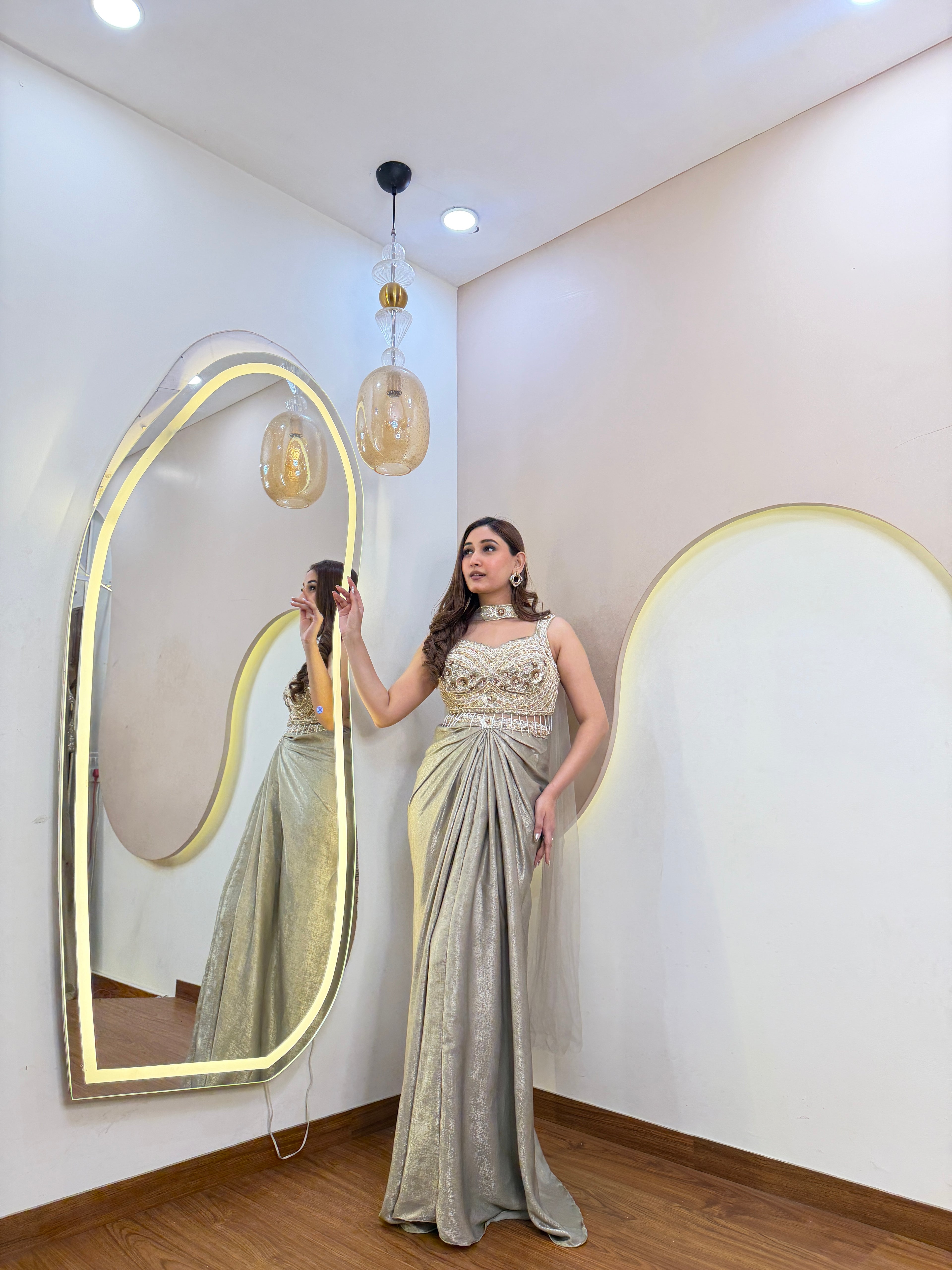 "D683  DHOTI  STYLE"  CORSET 3 PC