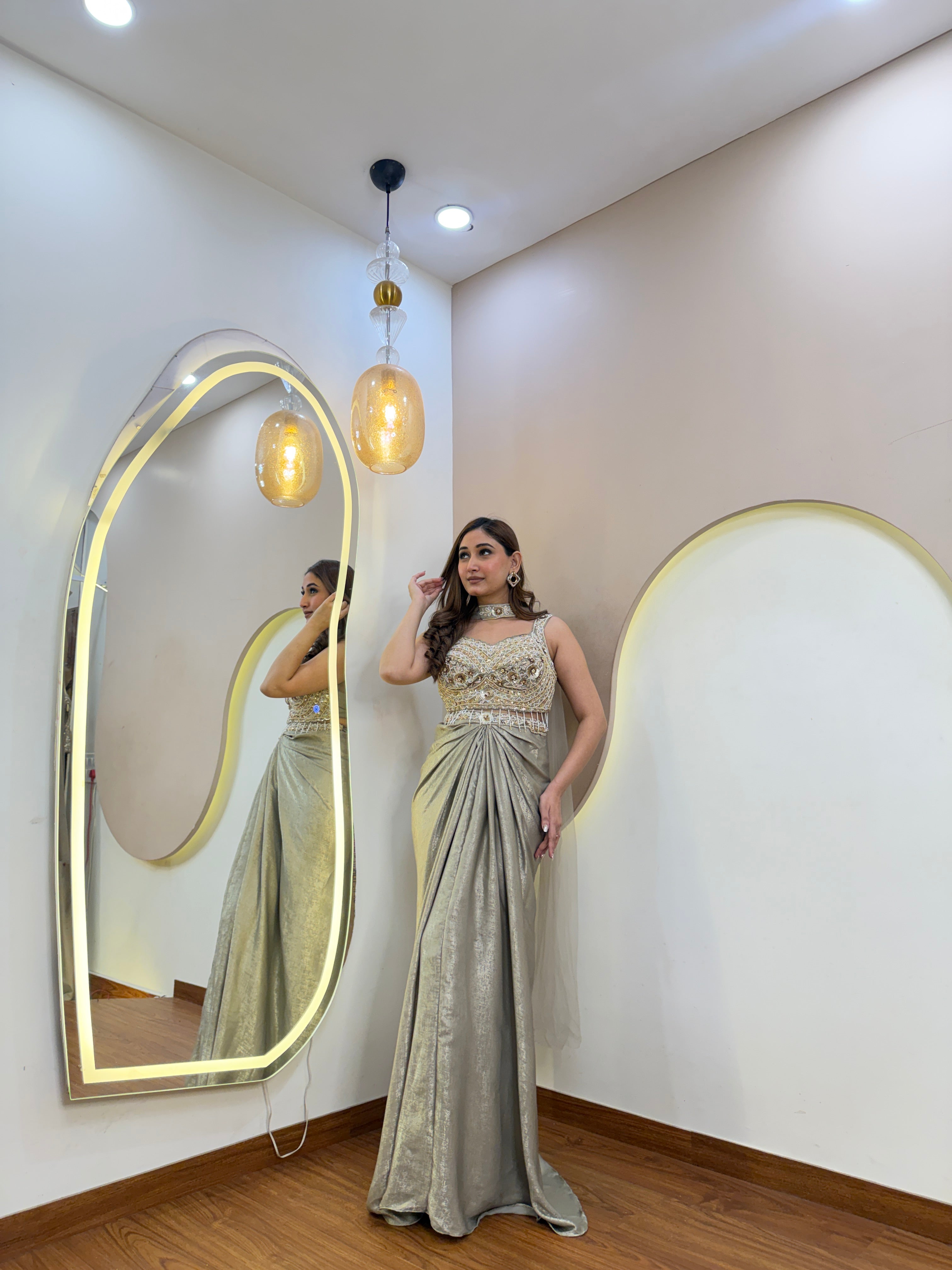 "D683  DHOTI  STYLE"  CORSET 3 PC