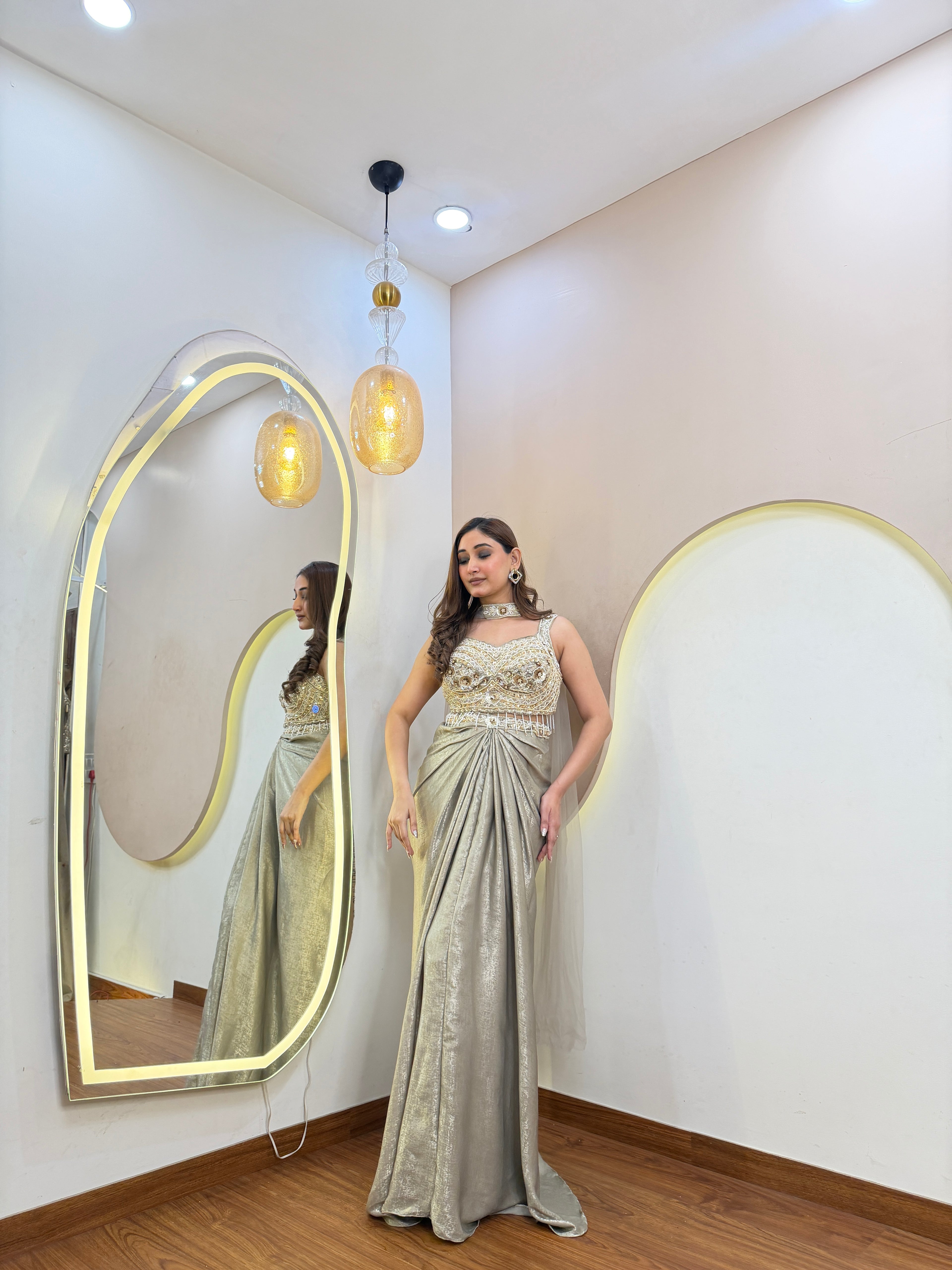 "D683  DHOTI  STYLE"  CORSET 3 PC