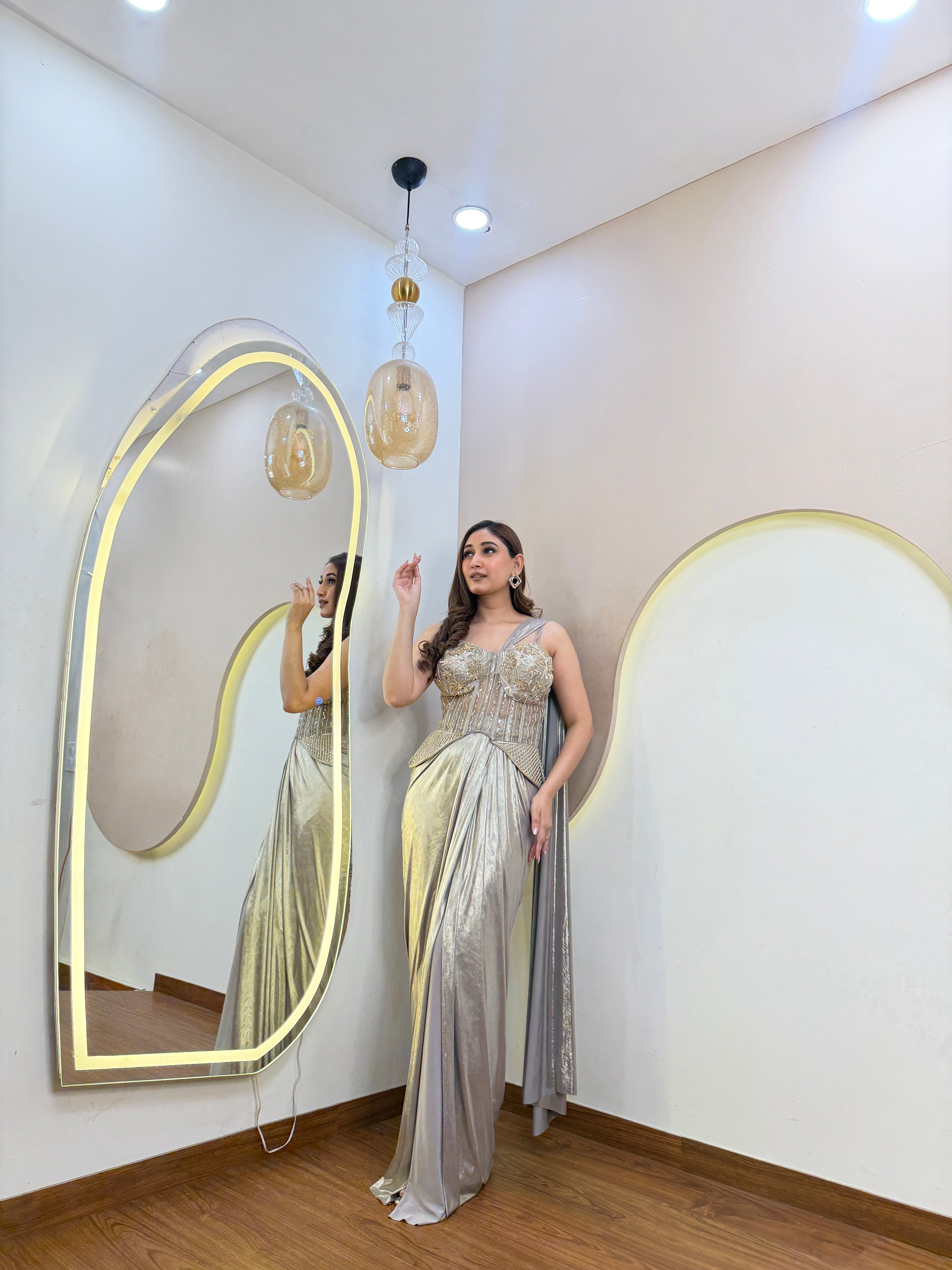 D889  DRAPE SAREE